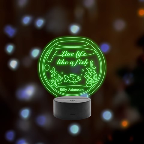 Personalized Text Fish Tank By Oneson Front