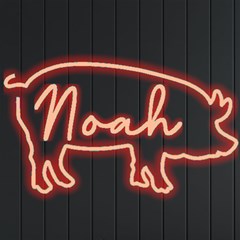 Personalized Pig Shape Name
