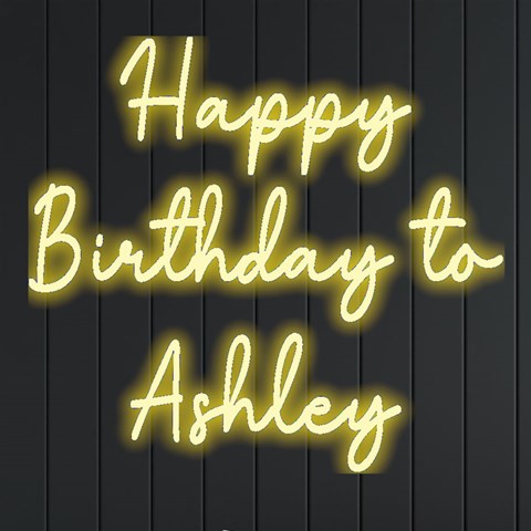Personalized Any Text Happy Birthday Name By Joe Front