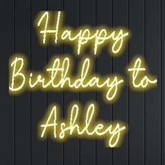 Personalized Any Text Happy Birthday Name