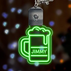 Personalized Name Beer Icon - Multicolor LED Acrylic Ornament