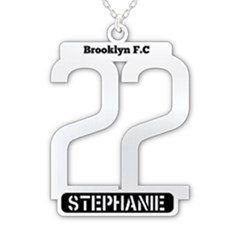 Personalized Name and Number - 925 Sterling Silver Pendant Necklace