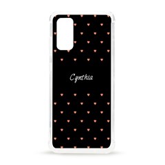 Personalized Name Heart Pattern(Black) - Samsung Galaxy S20 6.2 Inch TPU UV Case