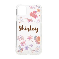Personalized Floral Name - iPhone 11 TPU UV Print Case