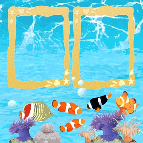 Deep Blue Sea By Suweeriya 12 x12  Scrapbook Page - 5