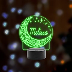 Personalized Night Light Star Moon Name