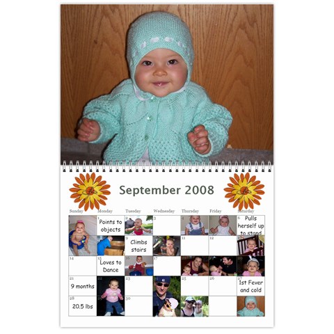 1 Year Calendar By Amanda Sep 2008