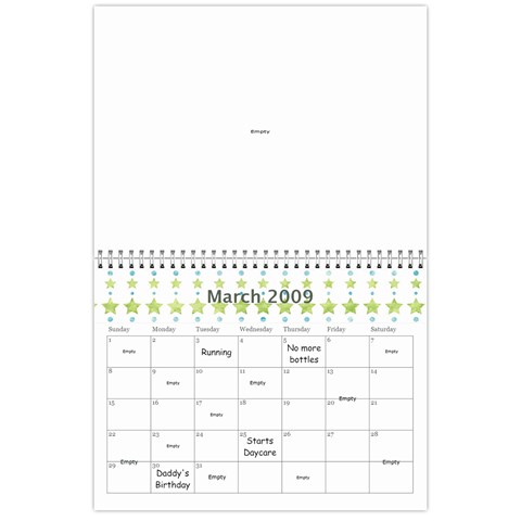 1 Year Calendar By Amanda Mar 2009