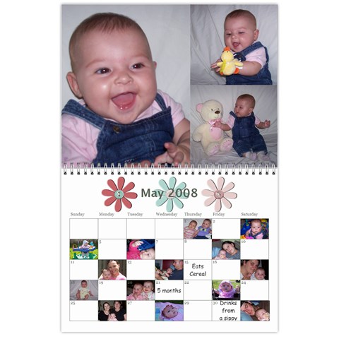 1 Year Calendar By Amanda May 2008