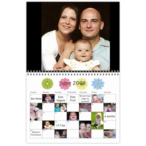 1 Year Calendar By Amanda Jun 2008