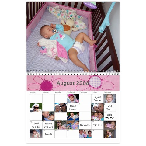 1 Year Calendar By Amanda Aug 2008