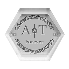 Personalized Forever Wedding - Hexagon Wood Jewelry Box