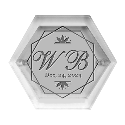 Personalized Wedding Hexagon By Joe Front