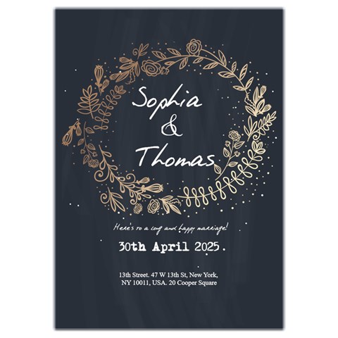 Wedding Card Design By Oneson Front