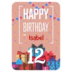 Birthday Card - Invitation Card 5  x 7  (Rounded)