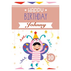 Birthday Card - Invitation Card 5  x 7  (Rounded)