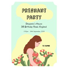 Happy Pregnant - Invitation Card 5  x 7  (Ticket)