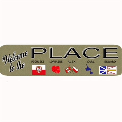 place  Mat By Gnose 32 x8.5  Bar Mat
