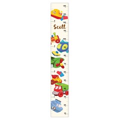 Personalized Transportation Name - Growth Chart Height Ruler For Wall
