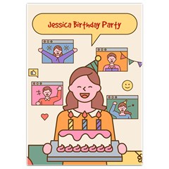 Birthday - Invitation Card 5  x 7 