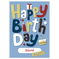 Birthday - Invitation Card 5  x 7 