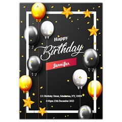 Birthday - Invitation Card 5  x 7 