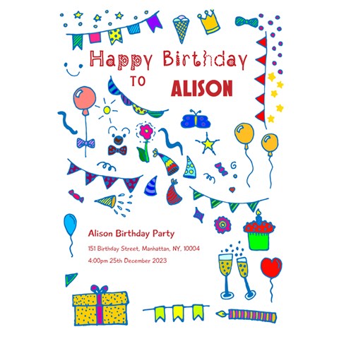 Birthday By Oneson Front