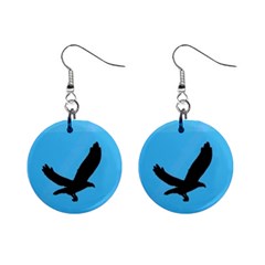 Waa (Crow) - Mini Button Earrings