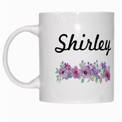Personalized Flower Name - White Mug