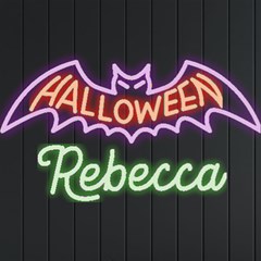 Personalized Halloween Bat Name - Neon Signs and Lights Personalized Halloween Bat Name - Neon Signs and Lights