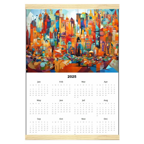 Personalized Calendar Style 1 By Joe Front - Jan 2025