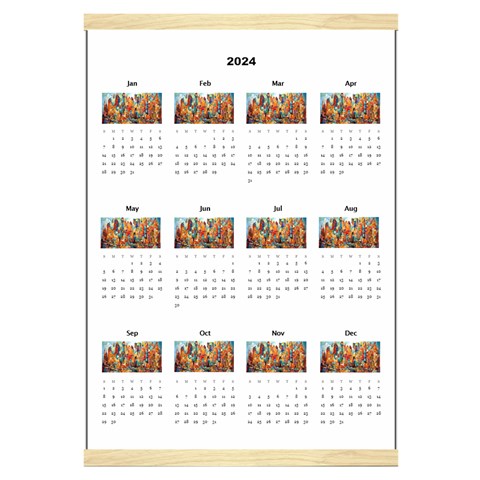 Personalized Calendar Style 3 By Joe Front - Jan 2024