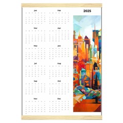 Personalized Calendar Style 4 - Canvas Yearly Calendar 16  x 22 