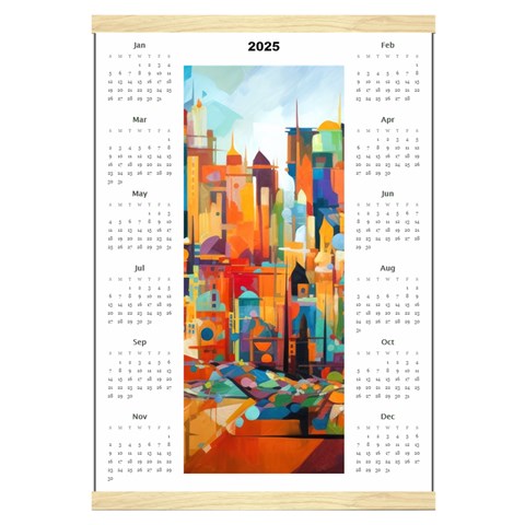 Personalized Calendar Style 5 By Joe Front - Jan 2025