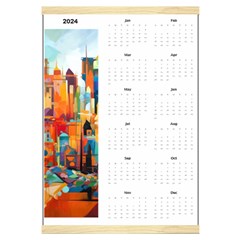 Personalized Calendar Style 6 - Canvas Yearly Calendar 16  x 22 