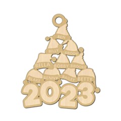 Personalized 10 Names Christmas Family 2023 - Wood Ornament