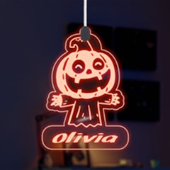 Personalized Halloween Pumpin Name - LED Acrylic Ornament