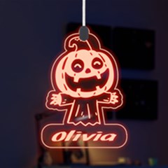 Personalized Halloween Pumpin Name - LED Acrylic Ornament