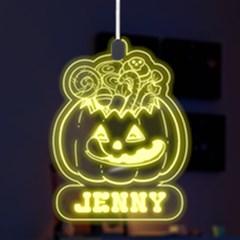 Personalized Halloween Pumpin Name - LED Acrylic Ornament