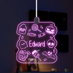 Personalized Halloween Name - LED Acrylic Ornament