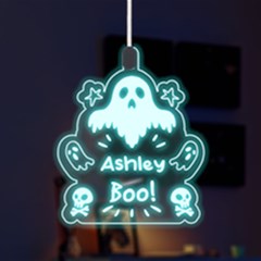 Personalized Halloween Ghost Name - LED Acrylic Ornament