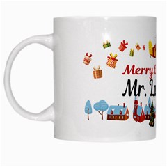 Personalized Merry Christmas Santa Claus Presents Name - White Mug