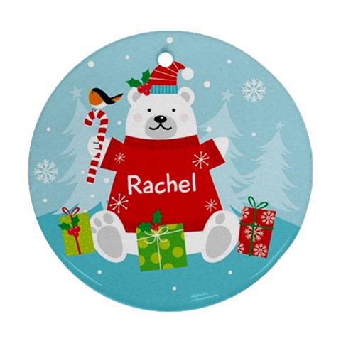 Personalized Christmas Bear By Anita Kwok Front
