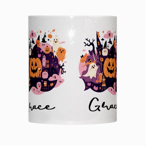 Personalized Halloween Pumpkin Ghost Illustration Name By Joe Center