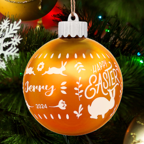 Personalized Easter Day Rabbit Egg Name By Joe Back