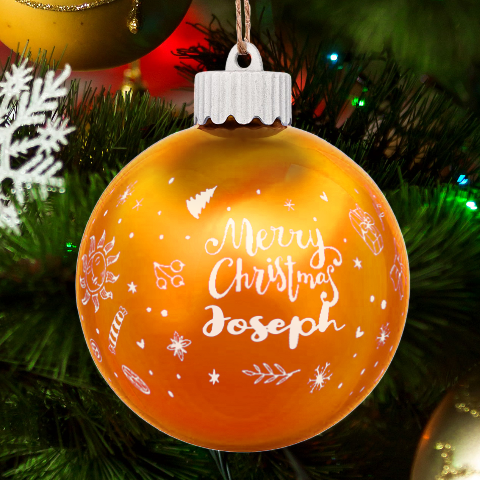 Personalized Merry Christmas Name By Joe Front