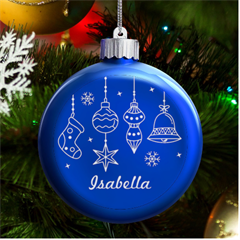 Christmas Ornaments - LED Glass Round Ornament