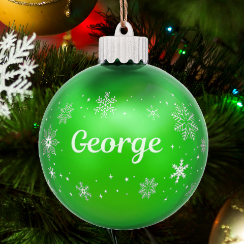 Personalized Merry Christmas Snowflake Name By Joe Back