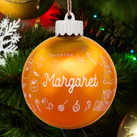 Personalized Merry Christmas Illustration Name By Joe Front