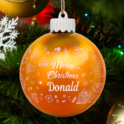 Personalized Merry Christmas Illustration Name By Joe Front